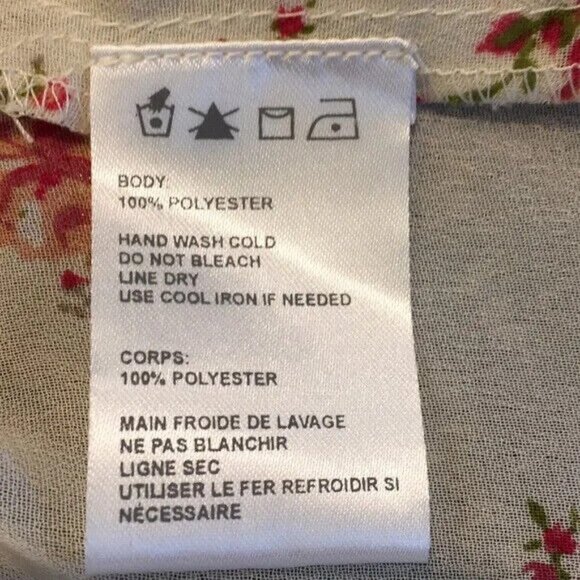 Pins & Needles Floral Blouse Lace Detail & Peplum Hem Peasant Tunic Top Medium - Picture 4 of 5